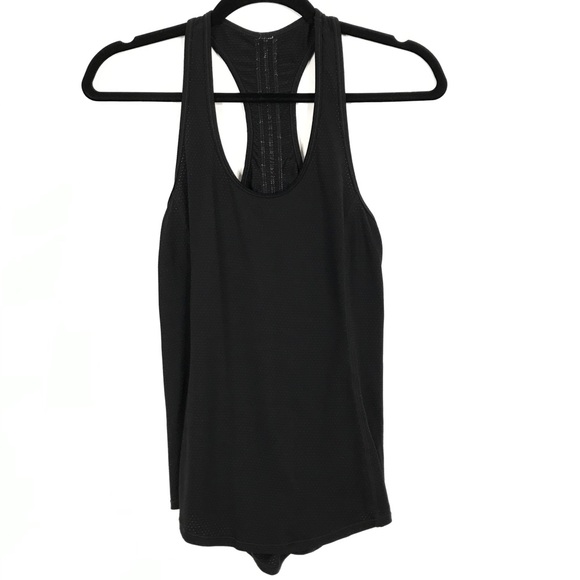 Vimmia Mesh Ruched Racerback Tank Top Black Small - Picture 1 of 7